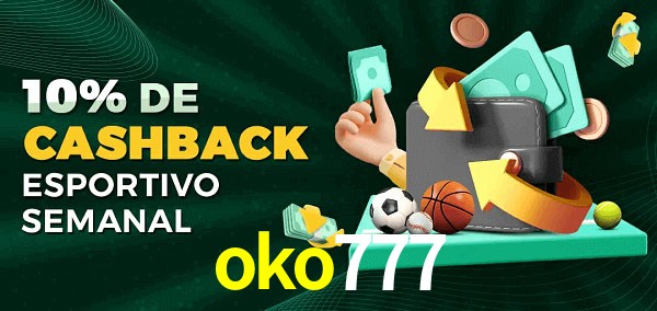 10% de bônus de cashback na oko777
