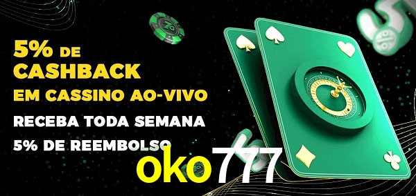 Promoções do cassino ao Vivo oko777